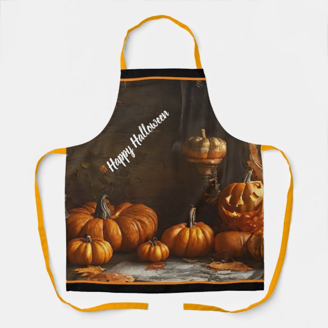 Old Happy Halloween Home Collection Apron (Front)