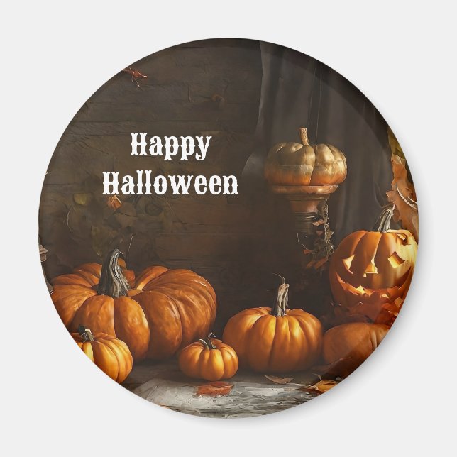 Old Happy Halloween Home Collection Magnet (Front)