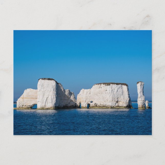 Old Harry Rocks Dorset Postcard (Front)