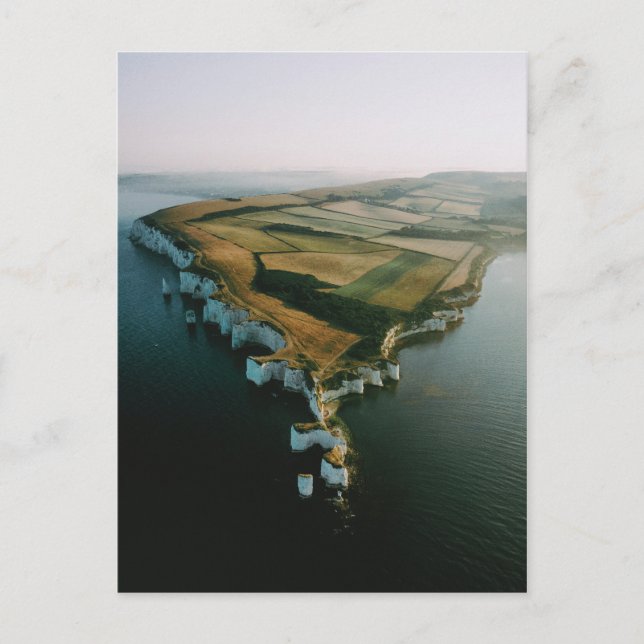 OLD HARRY ROCKS, ISLE OF PURBECK, ENGLAND POSTCARD (Front)