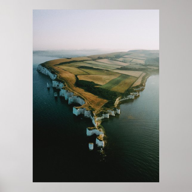 OLD HARRY ROCKS, ISLE OF PURBECK, ENGLAND POSTER (Front)