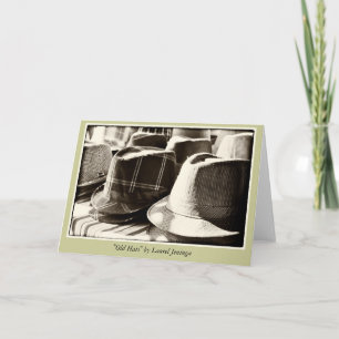 Old Hats Blank Greeting Card