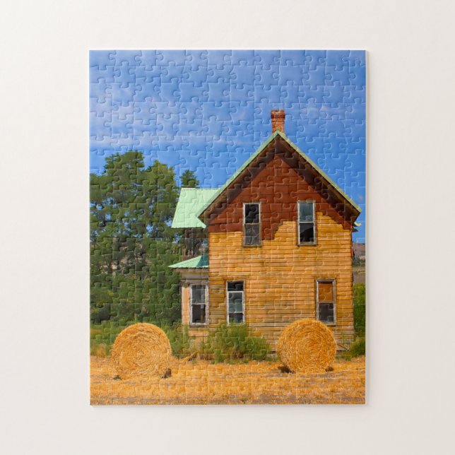 Old Hay House Oregon. Jigsaw Puzzle (Vertical)