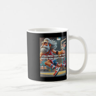 Old Head Basketball Player Print Coffee Mug