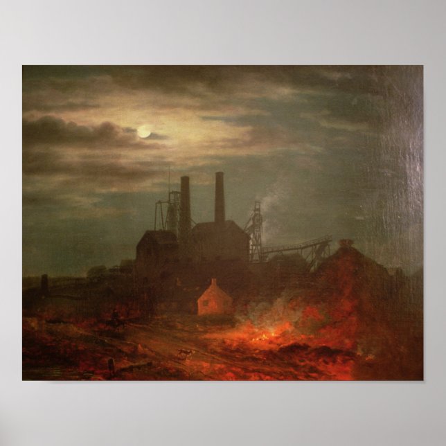 Old Hetton Colliery, Newcastle Poster (Front)