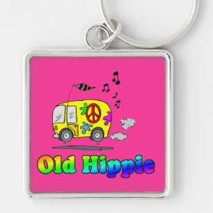 Old Hippie Bus Key Ring