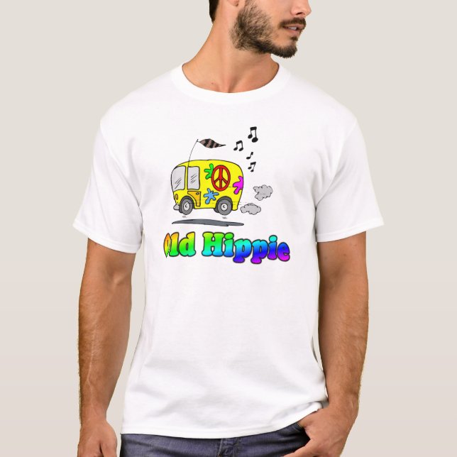 Old Hippie Bus T-Shirt (Front)