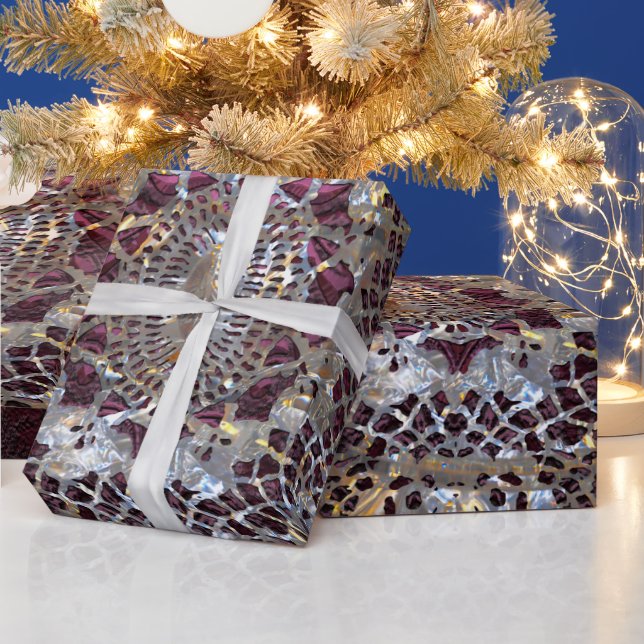 Old Hollywood Chic Elegant Amythesa Wrapping Paper (Holidays)