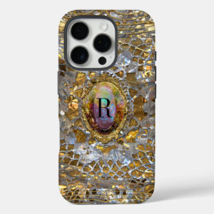 Old Hollywood Chic  Tough Elegant Monogram iPhone 16 Pro Case