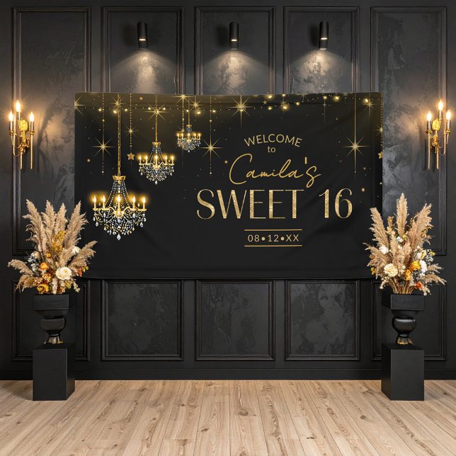Old Hollywood Glam Chandelier Sweet 16 ID1108 Banner (Creator Uploaded)