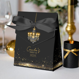 Old Hollywood Glam Chandelier Sweet 16 ID1108 Favour Box