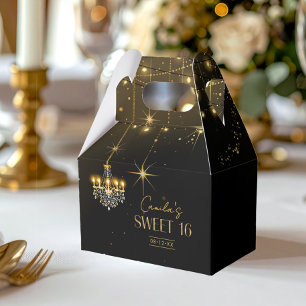 Old Hollywood Glam Chandeliers Sweet 16 ID1108 Favour Box