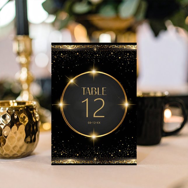 Old Hollywood Glam Sweet 16 ID1108 Table Number (Creator Uploaded)