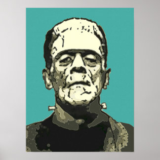 Old Hollywood Monster Comic Filter Art Poster