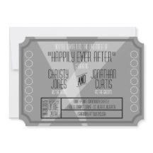 Old Hollywood Ticket Style Invitation