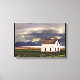Old House at the Great Sand Dunes in Colorado 12x8 Canvas Print