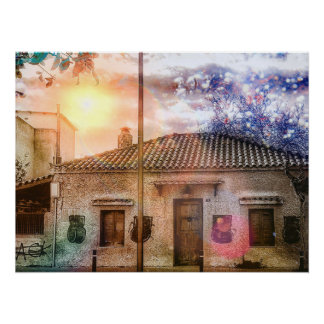 Old house poster