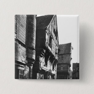 Old houses at Grand Carroi 15 Cm Square Badge