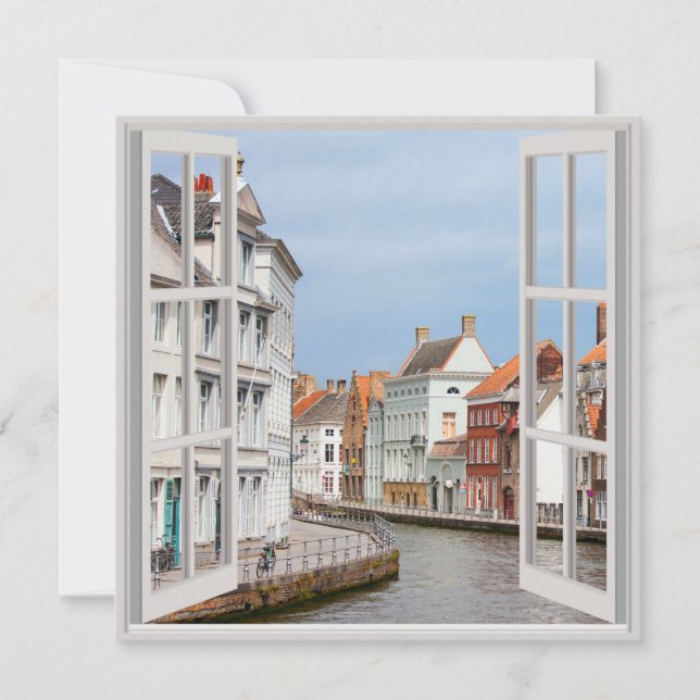 Old houses in Bruges. Belgium (Front)