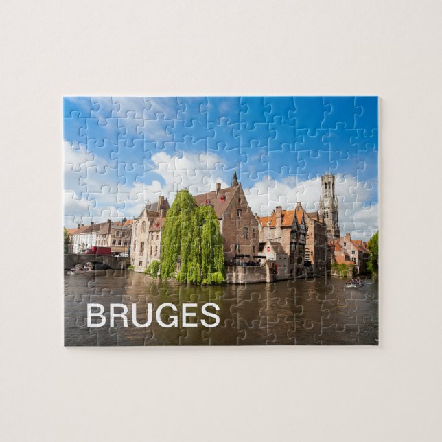 Old houses in Bruges, Belgium Jigsaw Puzzle (Horizontal)