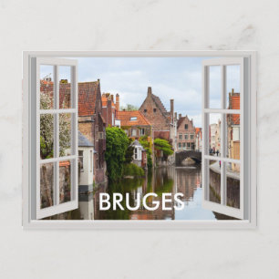 Old houses in Bruges Postcard