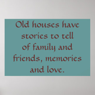 Old Houses Poster