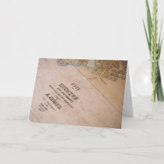 Old Houston Map Card