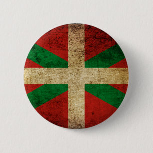 Old Ikurriña 6 Cm Round Badge