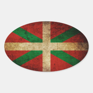 Old Ikurriña Oval Sticker