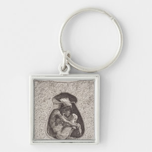 Old Indian cemetery Key Ring