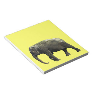Old Indian Elephant Animals Wildlife Photography Notepad