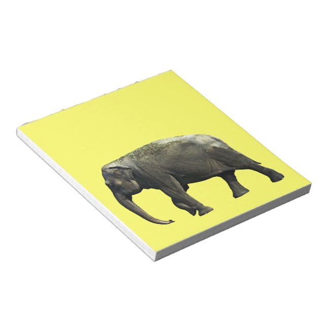 Old Indian Elephant Animals Wildlife Photography Notepad (Angled)
