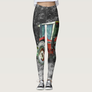 Old International Tractor Painterly Leggings
