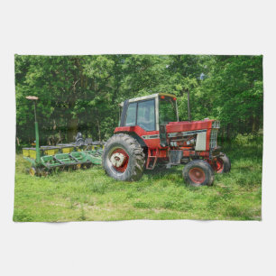 Old International Tractor Tea Towel