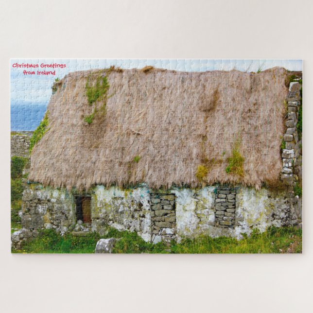 Old Irish Cottage Galway Ireland. Jigsaw Puzzle (Horizontal)