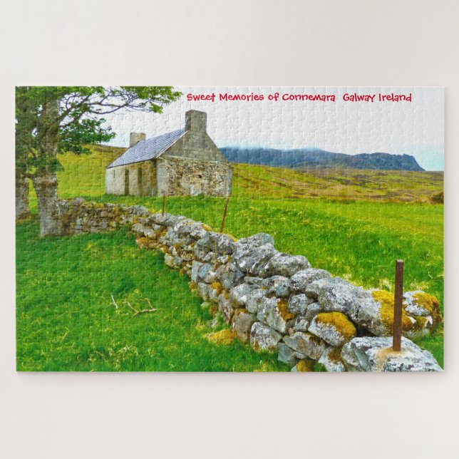 Old Irish Cottage Galway Ireland. Jigsaw Puzzle (Horizontal)