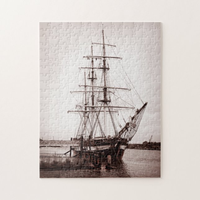 Old Irish Sailing Ship Jigsaw Puzzle (Vertical)