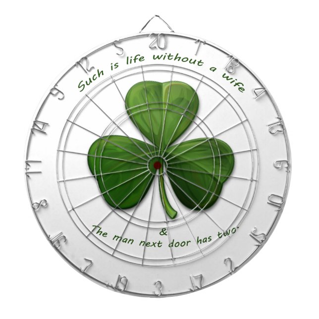 Old Irish Sayings Dartboard (Front)