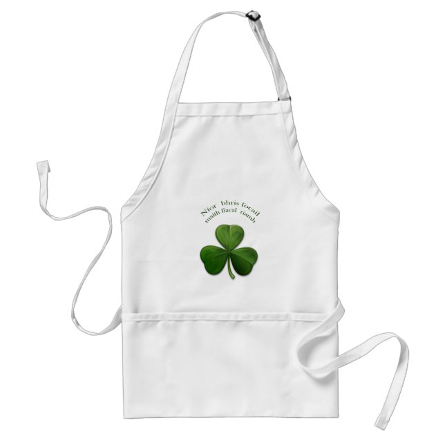 Old Irish sayings on Irish Design Products Standard Apron (Front)