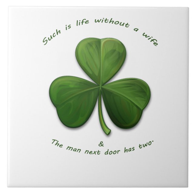 Old Irish Sayings Tile (Front)