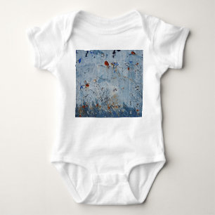 Old Iron Blue Stain Corrode Baby Bodysuit