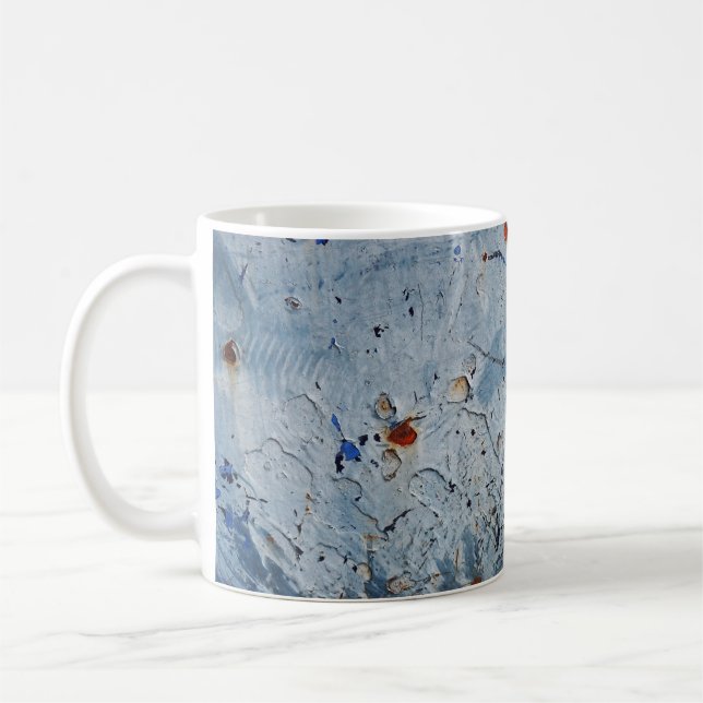 Old Iron Blue Stain Corrode Coffee Mug (Left)