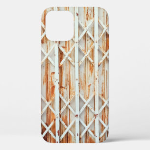 Old iron door panels are rusted. abstract,antique, iPhone 12 case
