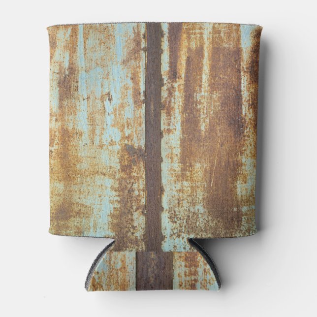 Old Iron Rust: Metal Background Can Cooler (Front)