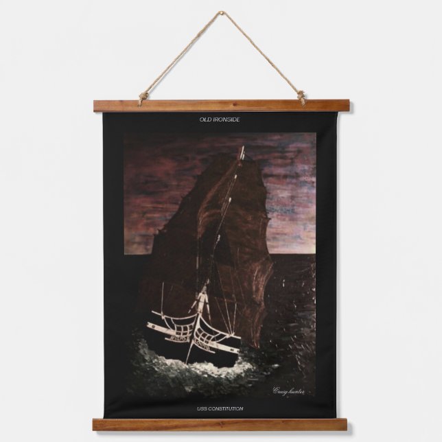 Old Ironside  Hanging Tapestry (Front)