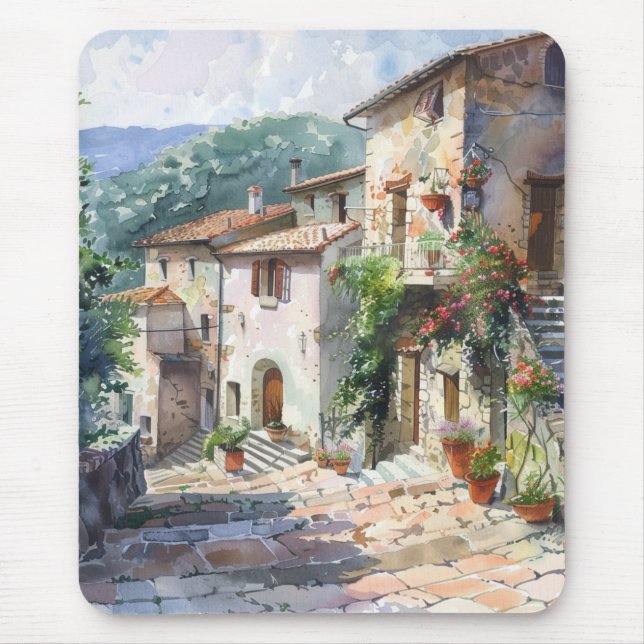Old Italian Village  Mouse Pad (Front)