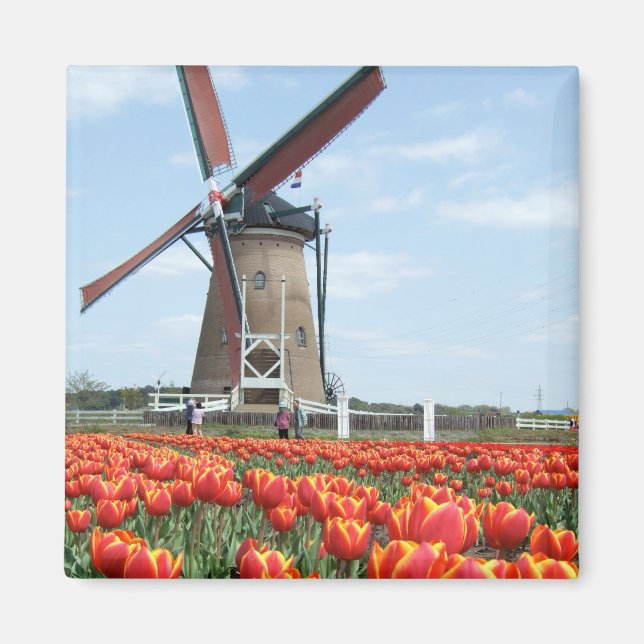 Old Japan Windmill Magnet (Front)