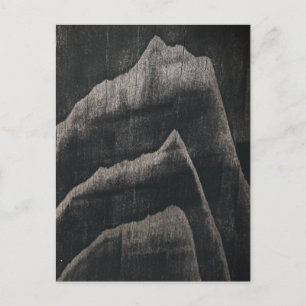 Old Japanese Wood Grain Pattern Postcard