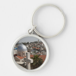 Old Jerusalem's Skyline Key Ring
