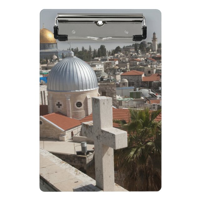 Old Jerusalem's Skyline Mini Clipboard (Front)